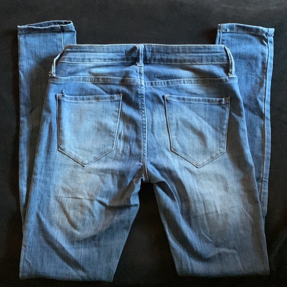 Cello Distressed Skinny Stretch Jeans — 1 - Picture 3 of 7
